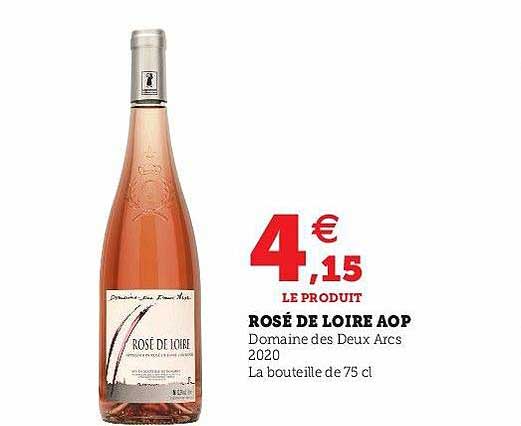 rosé de loire aop domaine des deux arcs 2020