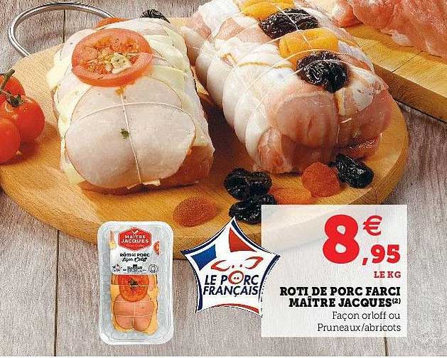 rôti de porc farci maître jacques