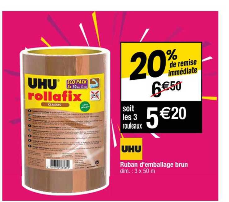 ruban d'emballage brun