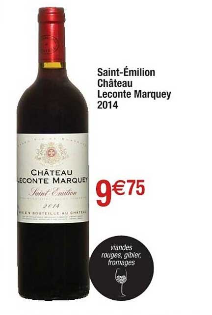 saint-émilion château léconte marquey 2014