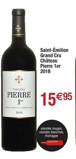 saint-émilion grand cru château pierre 1er 2018