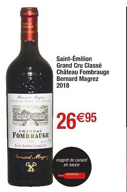 saint-émilion grand cru classé château fombrauge bernard magrez 2018
