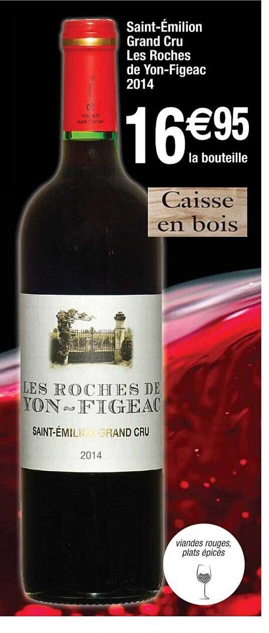 saint-émilion grand cru les roches de yon figeac 2014