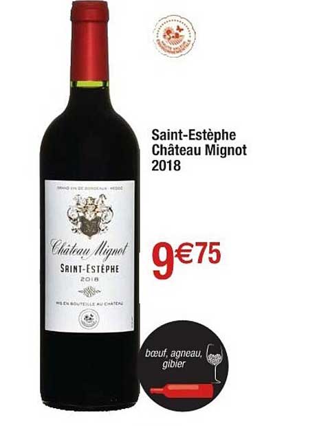 saint-estèphe château mignot 2018