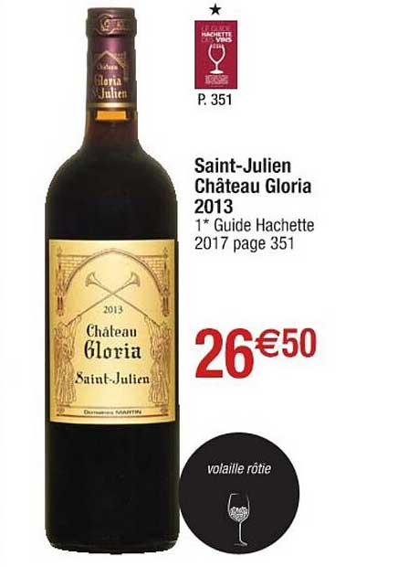 saint-julien château gloria 2013