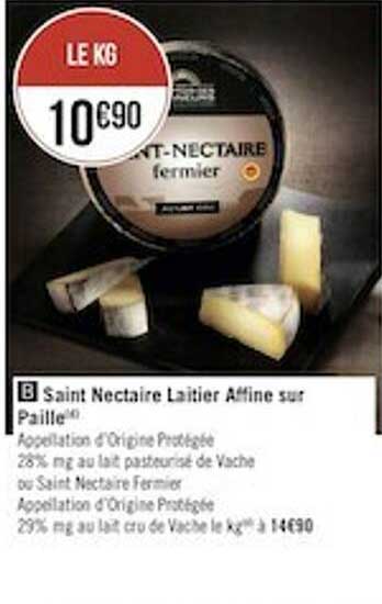 saint nectaire laitier affine sur paille