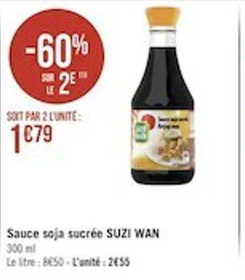 sauce soja sucrée suzi wan
