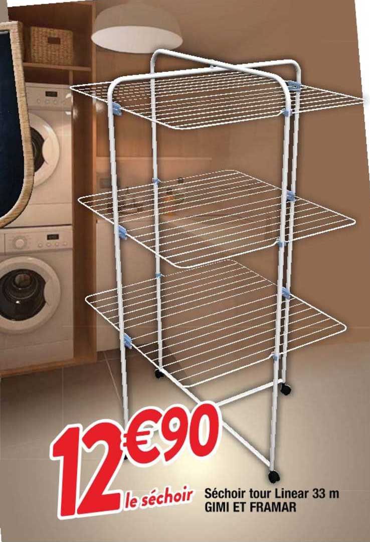 séchoir tour linear 33 m gimi et framar