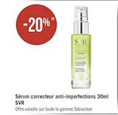 sérum correcteur anti-imperfections 30 ml svr