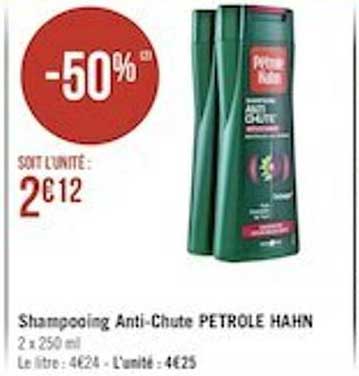 shampooing anti-chute pétrole hahn