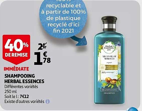 shampooing herbal essences