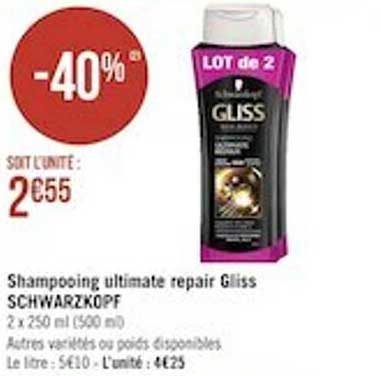 Shampooing Ultimate Repair Gliss Schwarzkopf