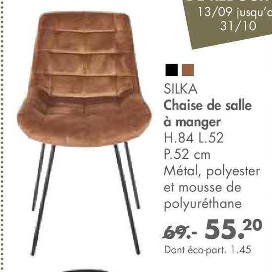 silka chaise de salle à manger
