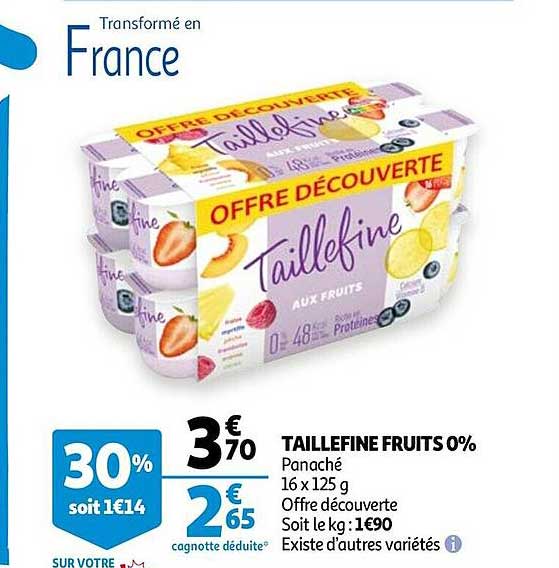taillefine fruits 0%