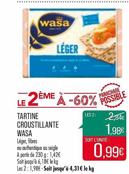tartine croustillante wasa