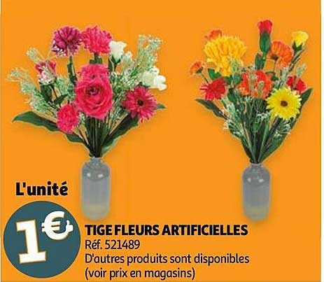 tige fleurs artificielles