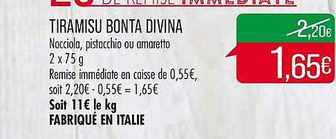 tiramisu bonta divina