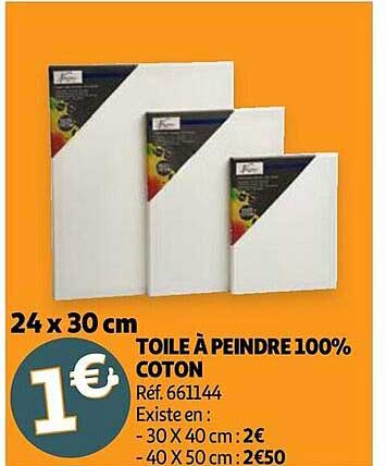 Toile à Peindre 100% Coton 24 X 30 Cm