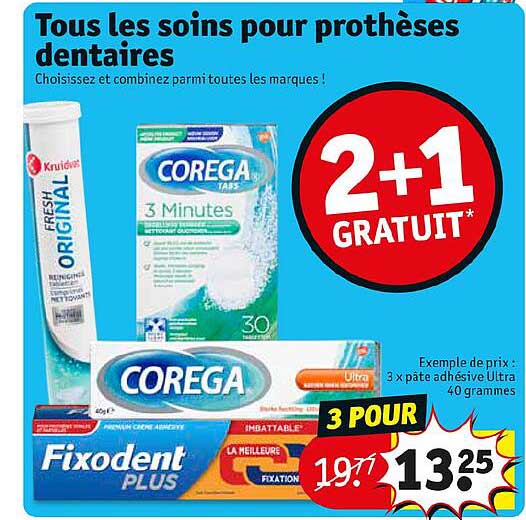 tous les soins pour prothèses dentaires