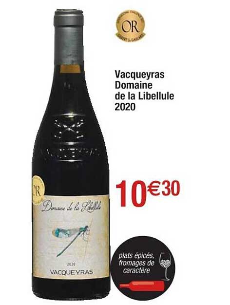 vacqueyras domaine de la libellule 2020