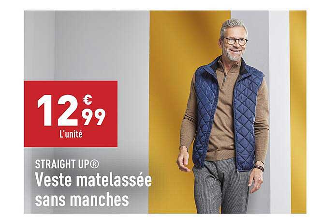 veste matelassée sans manches straight up