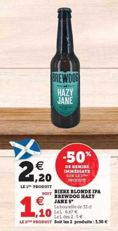 bière blonde ipa brewdog hazy jane 5°