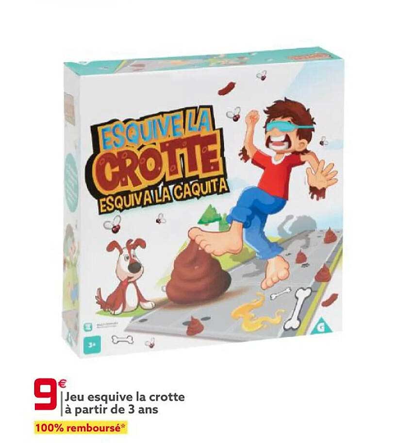 jeu esquive la crotte à partir de 3 ans