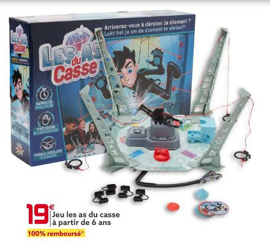 jeu  les as du casse à partir de 6 ans