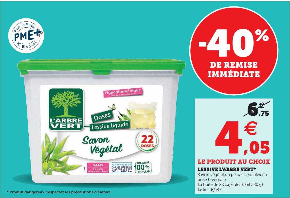 lessive l'arbre vert