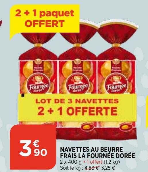 navettes au beurre frais la fournée dorée