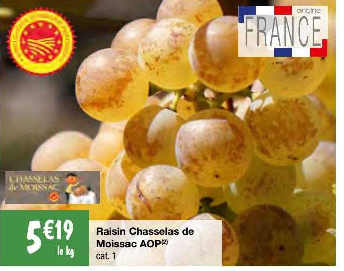 Raisin Chasselas De Moissac Aop