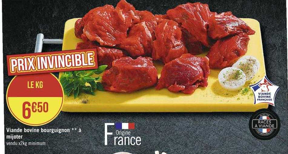 Viande Bovine Bourguignon**à Mijoter