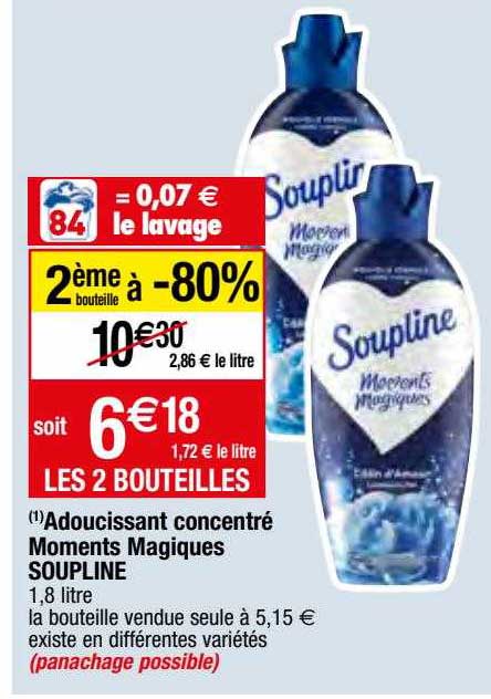 adoucissant concentré moments magiques soupline