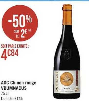 Aoc Chinon Rouge Vdumnacus