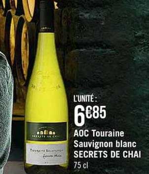 aoc touraine sauvignon blanc secrets de chai