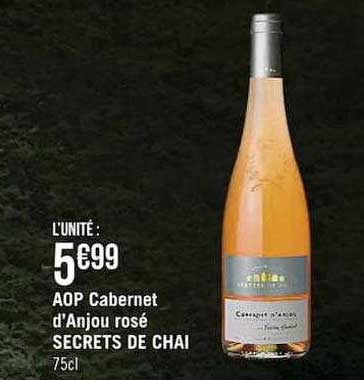 aop cabernet d'anjou rosé secrets de chai