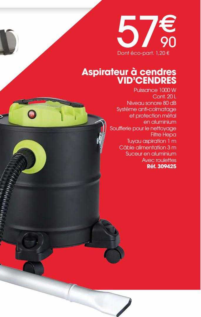 aspirateur à cendres vid'cendres