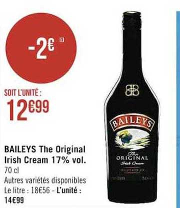 baileys the original irish cream 17% vol.