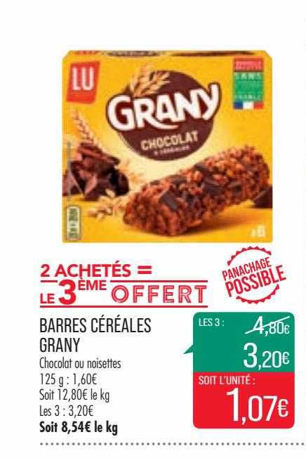 barres céréales grany