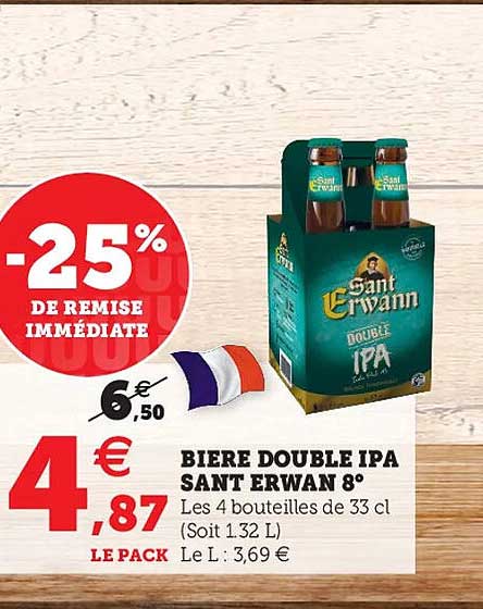 Bière Double Ipa Sant Erwan 8°
