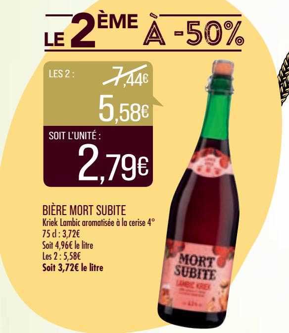 bière mort subite