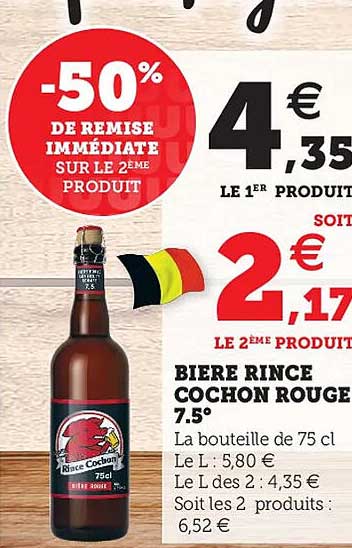 bière rince cochon rouge 7.5°