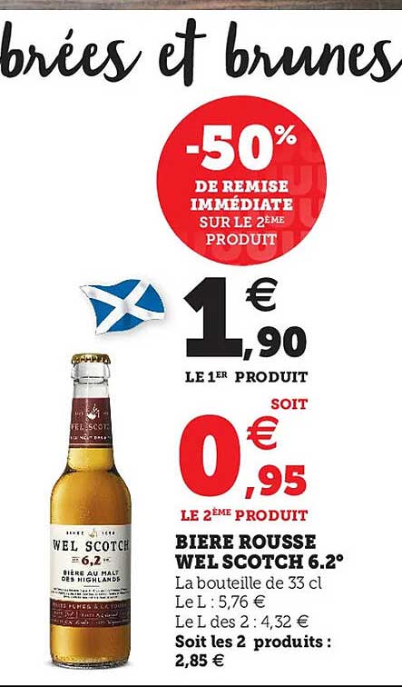 bière rousse wel scotch 6.2°