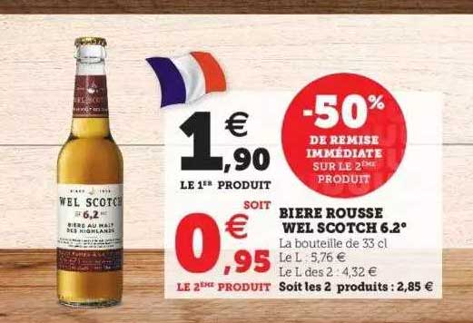 bière rousse wel scotch 6.2°