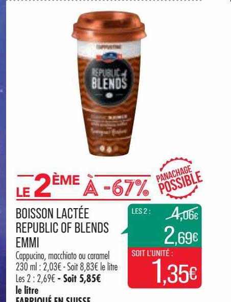 boisson lactée republic of blends emmi