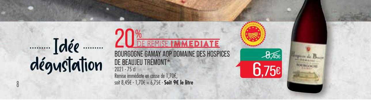 bourgogne gamay aop domaine des hospices de beaujeu trémont