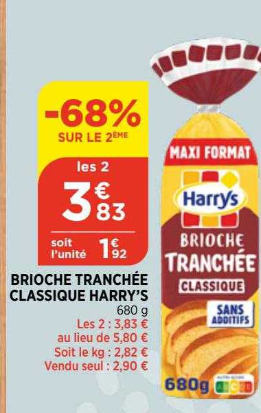 Brioche Tranchée Classique Harry's