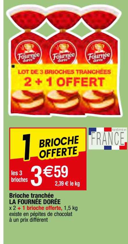 brioche tranchée la fournée dorée