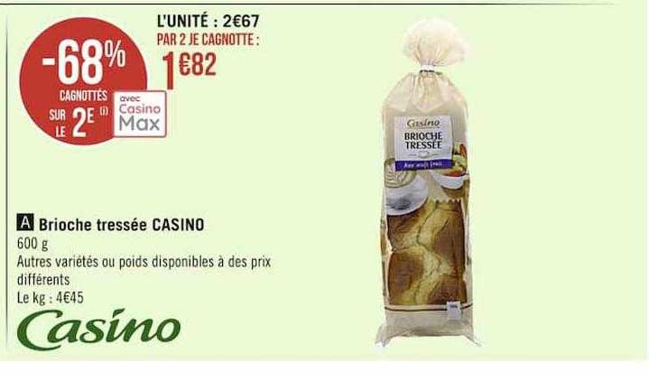 Brioche Tressée Casino