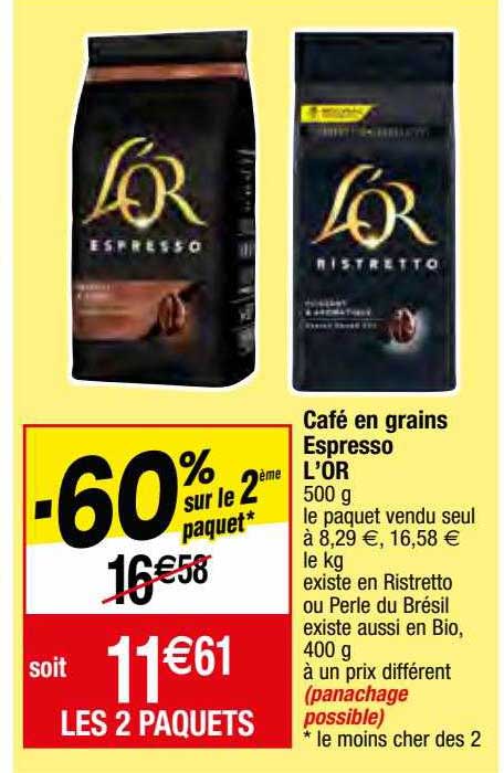 Café En Grains Espresso L'or
